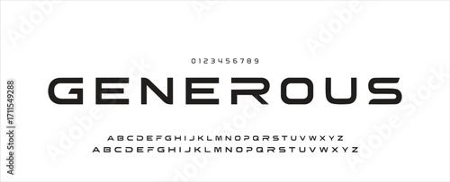 Creative font. Modern abstract digital tech font. Logo creative font, type, technology, movie, digital, music, movie. Fonts and illustration in vector format.