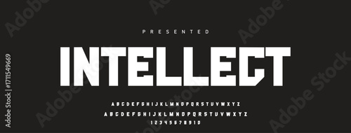 Creative font. Modern abstract digital tech font. Logo creative font, type, technology, movie, digital, music, movie. Fonts and illustration in vector format.