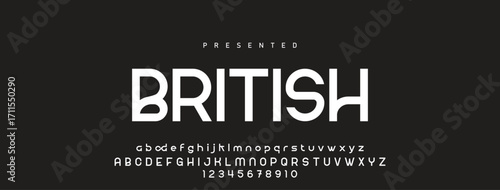 Creative font. Modern abstract digital tech font. Logo creative font, type, technology, movie, digital, music, movie. Fonts and illustration in vector format.