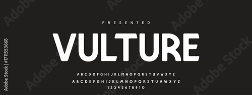 Font alphabet creative modern with black dots, letters A, B, C, D, E, F, G, H, I, J, K, L, M, N, O, P, Q, R, S, T, U, V, W, X, Y, Z and numerals 0, 1, 2, 3, 4, 5, 6, 7, 8, 9, vector illustration 10EPS