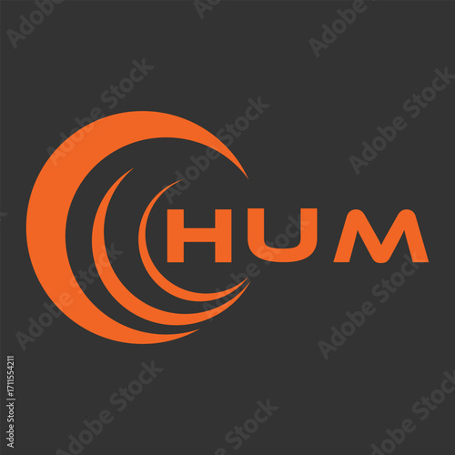 HUM letter design. HUM letter technology logo design. HUM Monogram logo design for an entrepreneur and business