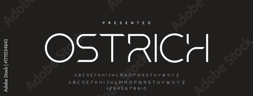 Font alphabet creative modern with black dots, letters A, B, C, D, E, F, G, H, I, J, K, L, M, N, O, P, Q, R, S, T, U, V, W, X, Y, Z and numerals 0, 1, 2, 3, 4, 5, 6, 7, 8, 9, vector illustration 10EPS