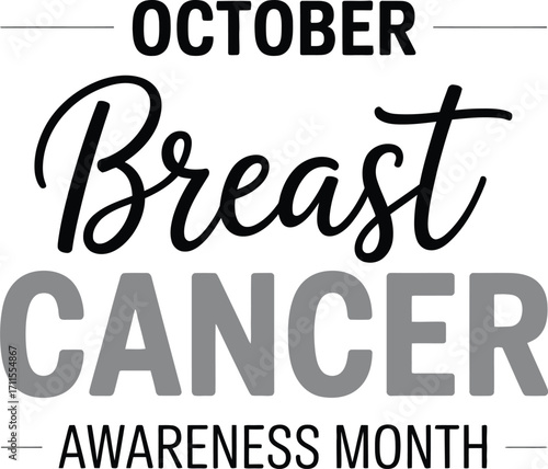 October is Breast Cancer Awareness Month, promoting support and education.