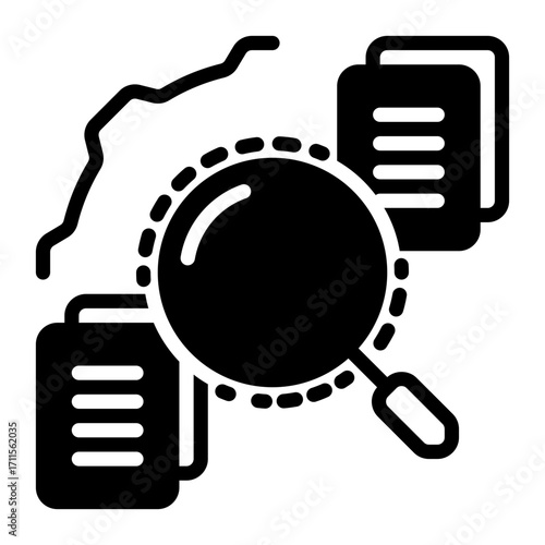 Search icon, glyph icon style