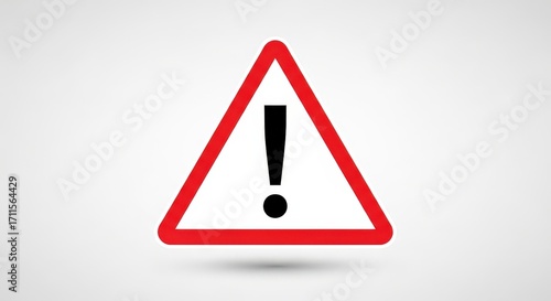 Free Download Red exclamation mark warning symbol triangle sign concept for alert danger caution safety information - GFXLoad
