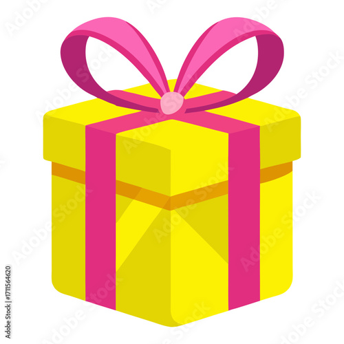 gift box with ribbon vector