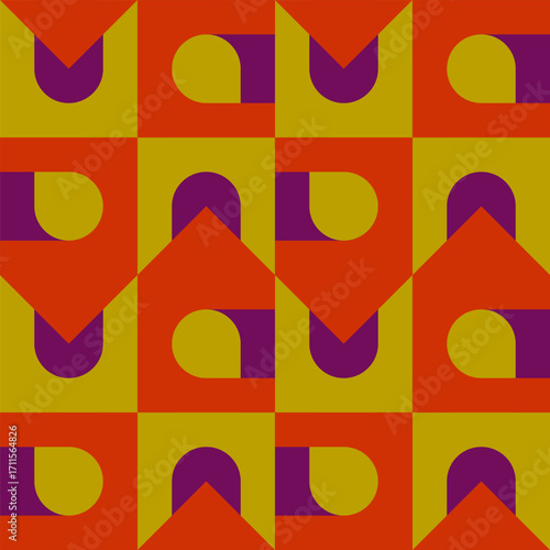 Abstract geometric seamless...