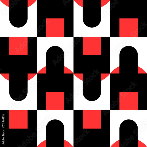Abstract geometric seamless...