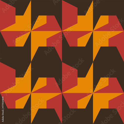 Abstract geometric seamless...