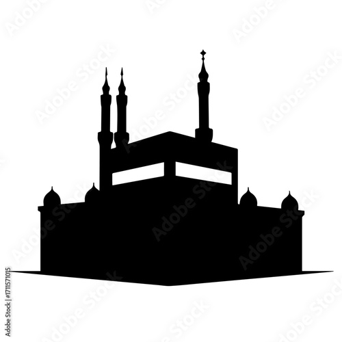 Kaaba Silhouette vector
