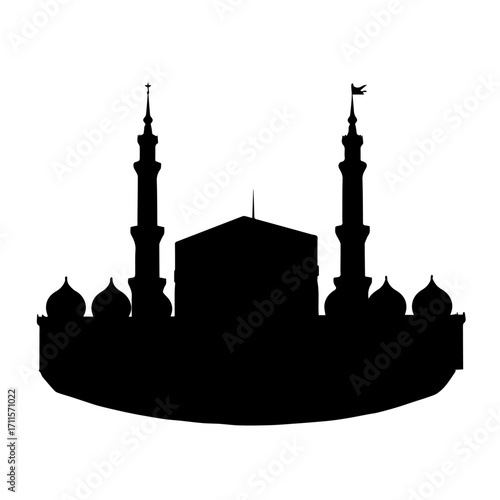 Kaaba Silhouette vector