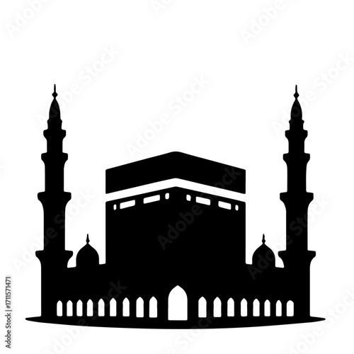 Kaaba Silhouette vector