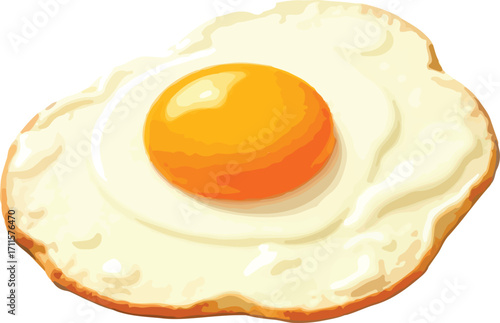 fried egg on a plate