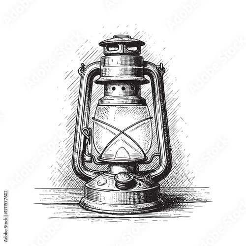 kerosene lanterns illustration vector style