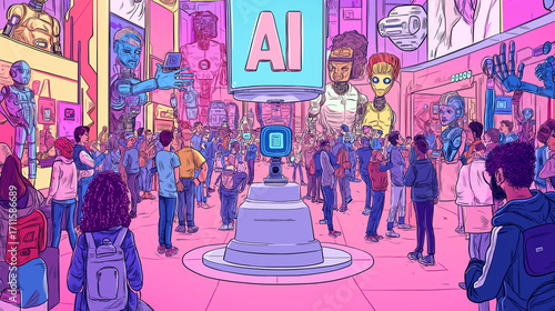 Artificial Intelligence Exhibition with Robots and Digital Innovation Showcase