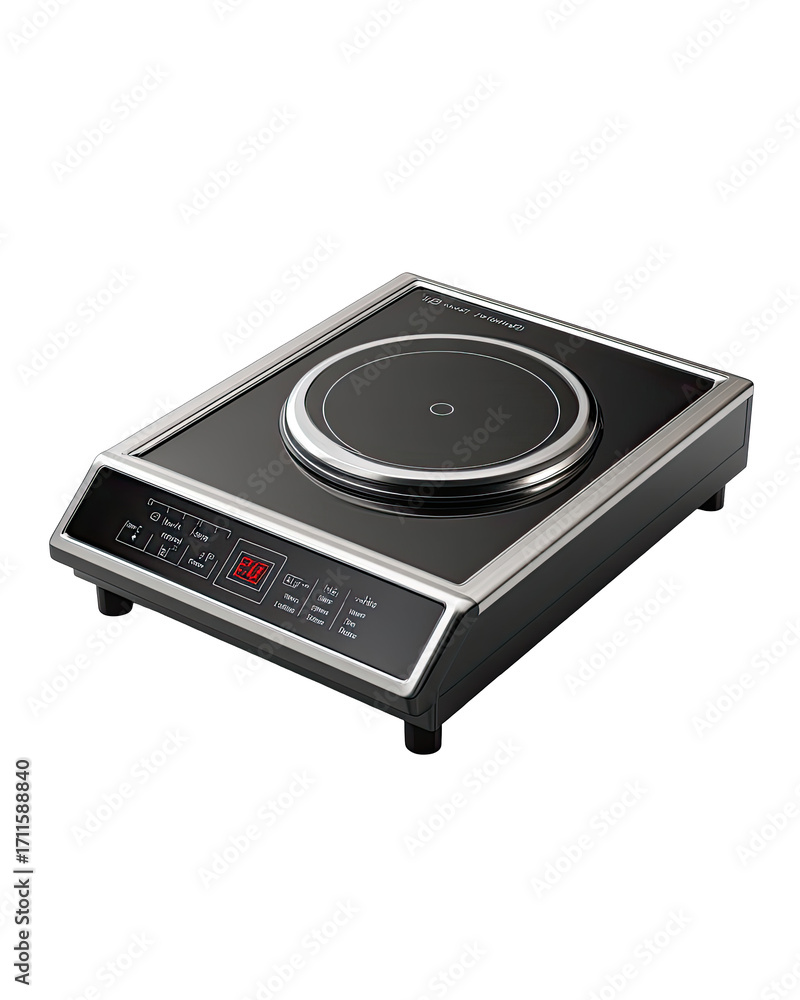 Fototapeta premium Modern countertop induction cooktop