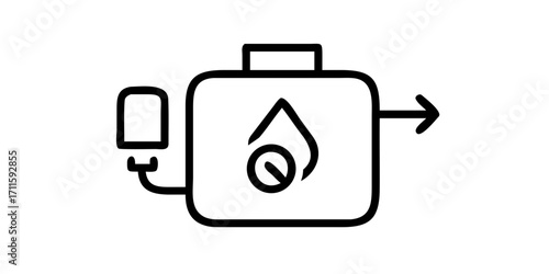 Heating system pump with water flow control
