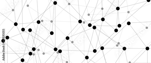 Abstract technology dot and line connection digital hi tech design concept background. Space for text. Vector illustration