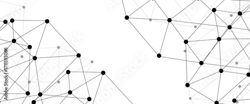 Abstract technology dot and line connection digital hi tech design concept background. Space for text. Vector illustration