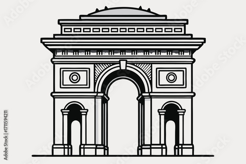 Historic archway represents the rich heritage and architectural beauty of the city, invites visitors to explore