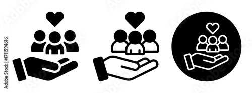 Customer Care Icon Collection Glyph & Mixed Style