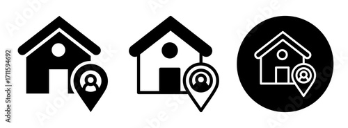 Accommodation Icon Collection Glyph & Mixed Style