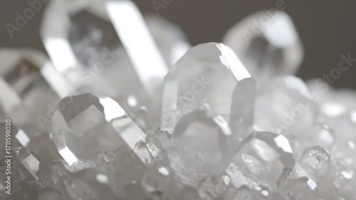 Wallpaper Mural Sparkling clear quartz crystals glowing with natural light and intricate facets. Torontodigital.ca