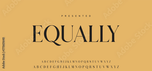 Elegant Font Uppercase Lowercase Number And Ampersand. Classic Lettering Minimal Fashion Designs. Typography modern serif fonts regular decorative vintage concept. vector illustration.