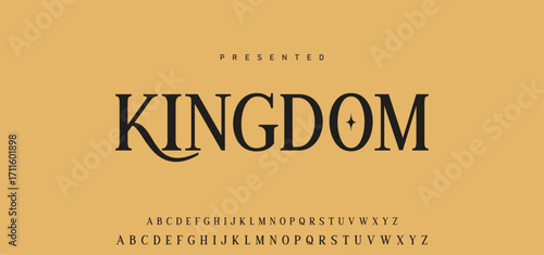 Elegant Font Uppercase Lowercase Number And Ampersand. Classic Lettering Minimal Fashion Designs. Typography modern serif fonts regular decorative vintage concept. vector illustration.