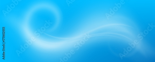Air conditioner wind flow effect. Cool fresh air on light blue background, ac fresh cold breeze