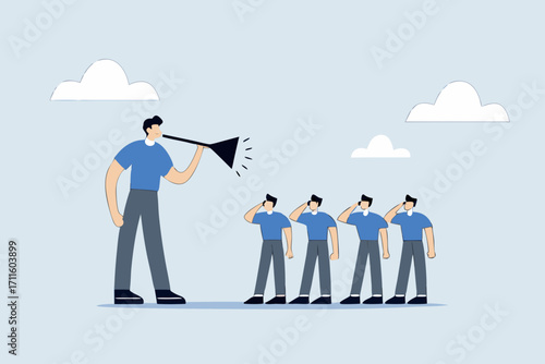 Good listener boss, businessman diligently strives to consider the counsel of all his associates.