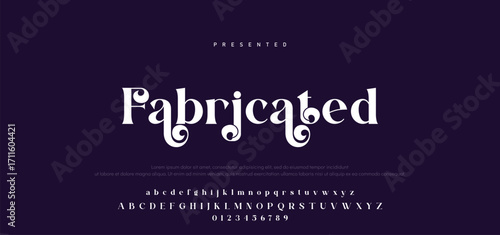 Elegant Font Uppercase Lowercase Number And Ampersand. Classic Lettering Minimal Fashion Designs. Typography modern serif fonts regular decorative vintage concept. vector illustration.