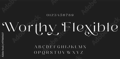 Elegant font alphabet logo. Typography Beauty fashion luxury classic letters serif fonts decorative wedding vintage retro logos. vector illustration.