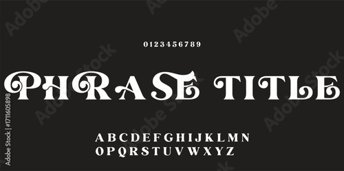 Elegant font alphabet logo. Typography Beauty fashion luxury classic letters serif fonts decorative wedding vintage retro logos. vector illustration.