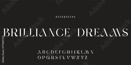 Elegant font alphabet logo. Typography Beauty fashion luxury classic letters serif fonts decorative wedding vintage retro logos. vector illustration.