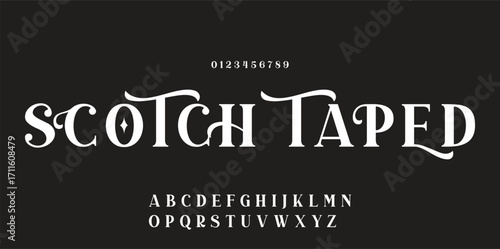 Elegant font alphabet logo. Typography Beauty fashion luxury classic letters serif fonts decorative wedding vintage retro logos. vector illustration.