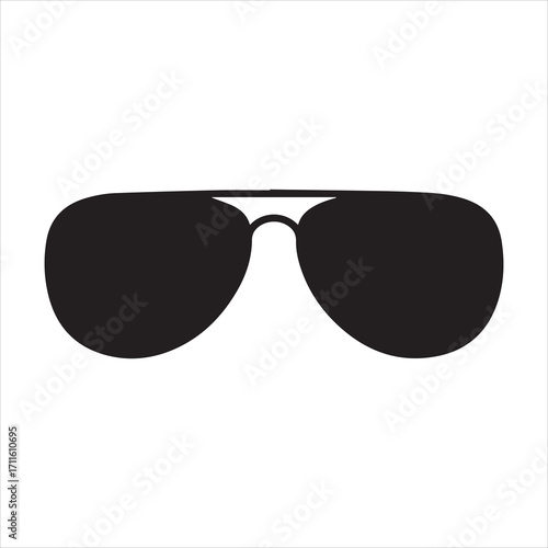 Aviator sunglasses, shades protective eyewear flat icon for apps and websites