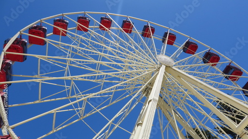 ferris wheel on a sunny day