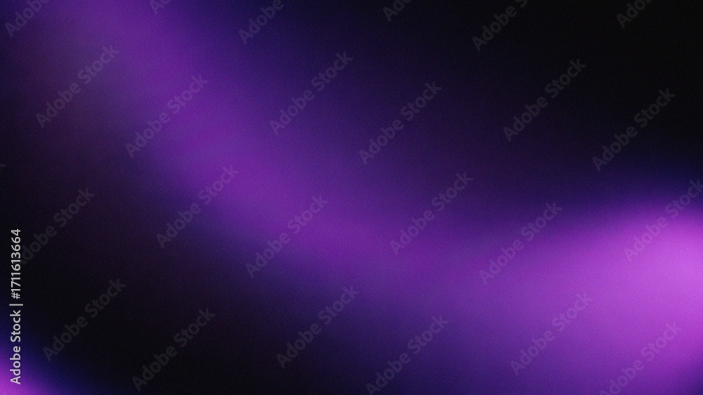 Fototapeta premium Abstract dark purple gradient background with grainy texture and soft light, perfect for presentations