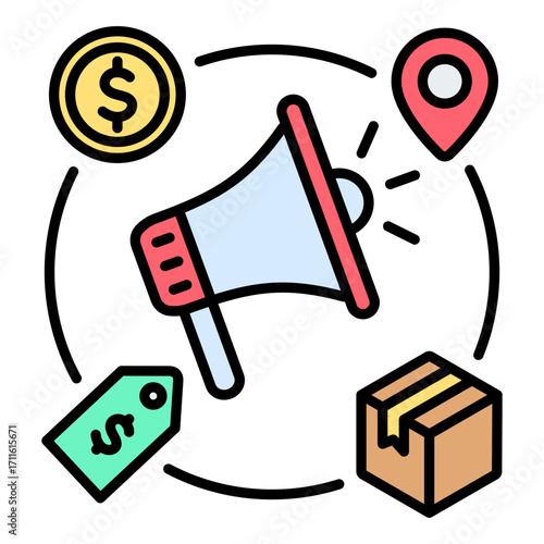 Marketing Mix Icon