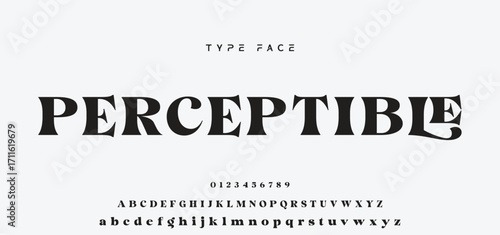 Elegant Font Uppercase and Number. Classic Lettering Minimal Fashion Designs. Typography modern serif fonts regular decorative vintage concept. vector illustration.