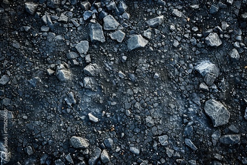Wallpaper Mural Photo of asphalt grey surface with stones. Background texture for backdrops or mapping Torontodigital.ca