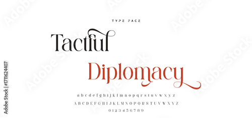 Elegant wedding alphabet letters font and number. Typography luxury classic lettering serif fonts decorative vintage retro concept. vector illustration.