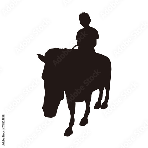 馬に乗る子供
