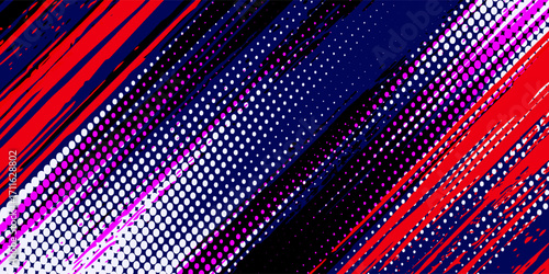 halftone on white background navy. Vector grunge orange glitter modern simple art