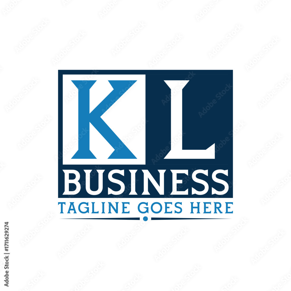 Fototapeta premium KL Logo. Letter KL Business Logo Design