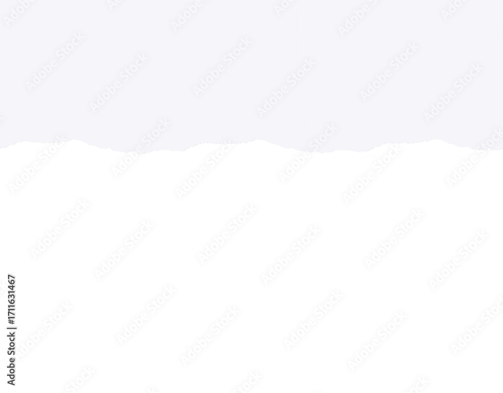 Obraz premium Realistic torn paper edge. Ripped white paper mockup isolated on transparent background