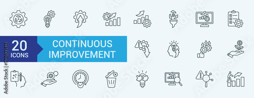 Continuous Improvement icon pack collection