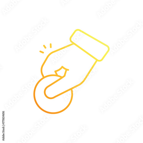Donation Gradient Line Icon