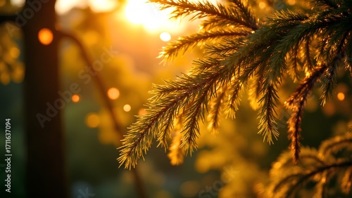 Fototapeta Naklejka Na Ścianę i Meble -  sunset in the forest